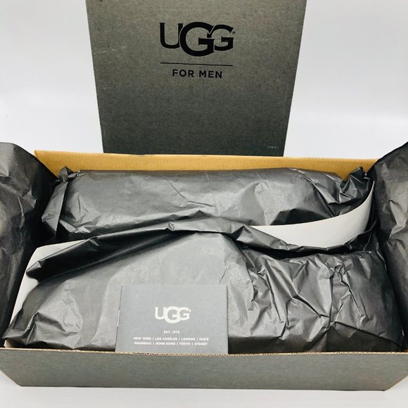 UGG Australia Byron Chestnut Leather Fur Slippers - Picture 11 of 14